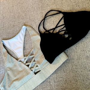 Two (2) VS Pink and VS Sport Sports Bras